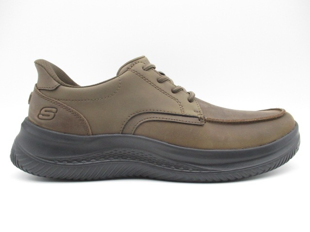 スケッチャーズ SLIP-INS RelaxedFit HASTING-ROWELL 205640-BRN (幅広4E相当)