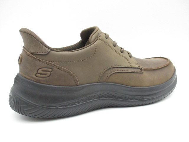 スケッチャーズ SLIP-INS RelaxedFit HASTING-ROWELL 205640-BRN (幅広4E相当)
