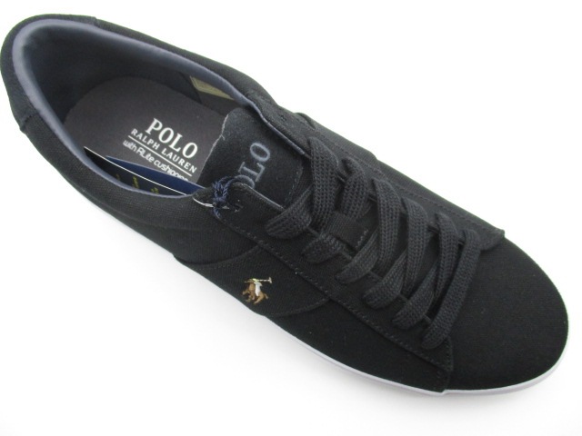 POLO　RALPH LAUREN SAYER-NE-SNEAKERS-VULC ブラック/ホワイト