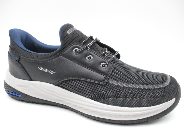 スケッチャーズ MEROE Slip-ins　リラックスフィット(4E相当)　205467-BLK