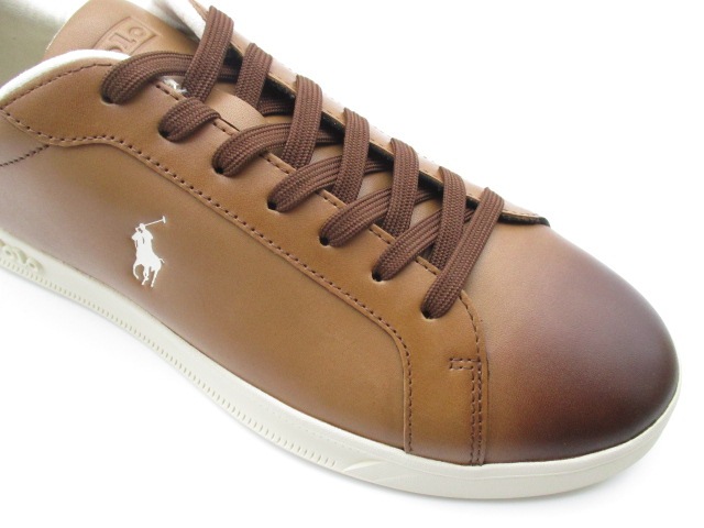 POLO　RALPH LAUREN HERITAGE COURTⅡ-LEATHER TAN/ECRU PP