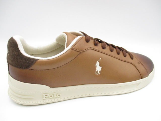 POLO　RALPH LAUREN HERITAGE COURTⅡ-LEATHER TAN/ECRU PP