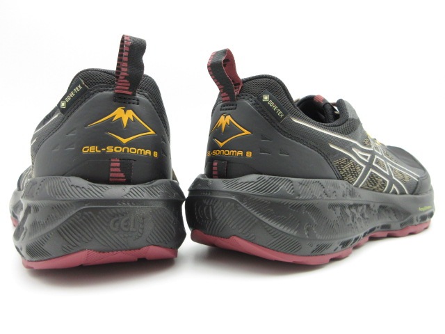 ASICS アシックス　GEL-SONOMA8 GTX 005　ブラック/グレー/レッド　