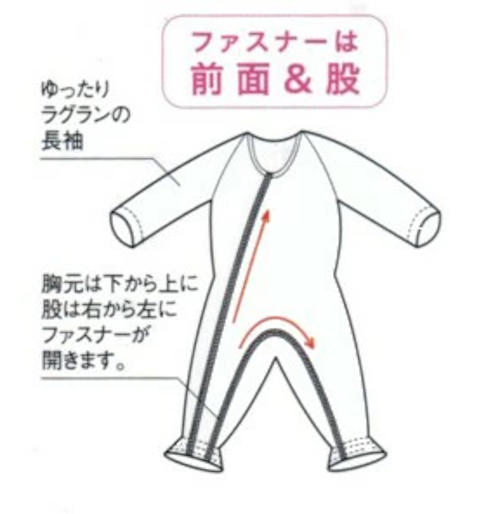 お値下げ　介護用つなぎ服2枚 送料無料】 介護用つなぎ 前開き 介護服（かいごふく） 抗菌・消臭防止
