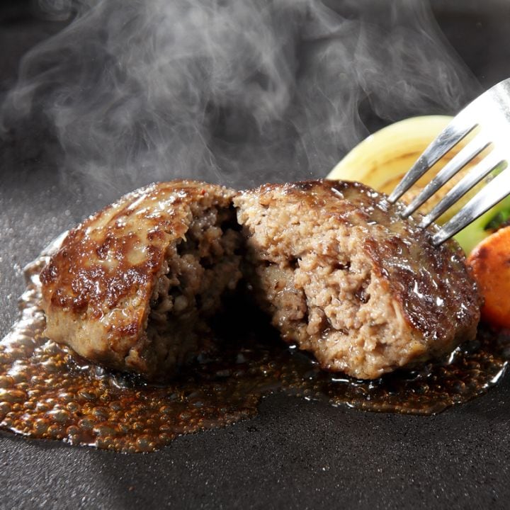江戸清　二層仕立てのプレミアムハンバーグ　150g　牛肉100％　肉汁たっぷり　冷凍品