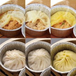 カップ入り小龍包食べ比べセット ＜化粧箱なし＞ 送料込 フカヒレ・酸辣湯(サンラータン)・かに味噌 各味2個入り