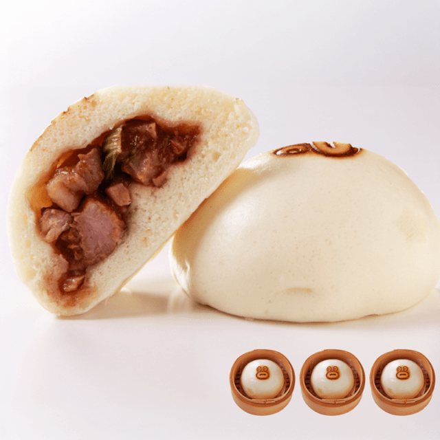 【完売しました】日向坂46「7回目のひな誕祭」コラボ商品　ポカまん(豚角煮まん)3個セット 送料込み メモリアル包装紙付き