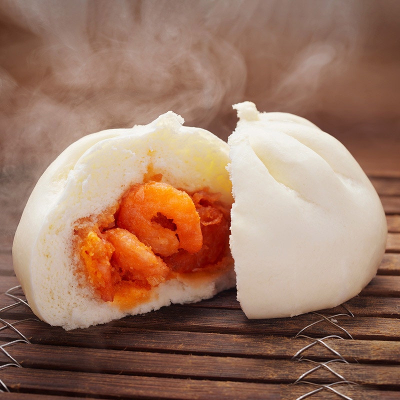 江戸清　人気中華まんセット（化粧箱入）<br>ブタまん　エビチリまん　豚角煮まん　チャーシュー包　すき焼きまん　クルミ入り黒ゴマあんまん　