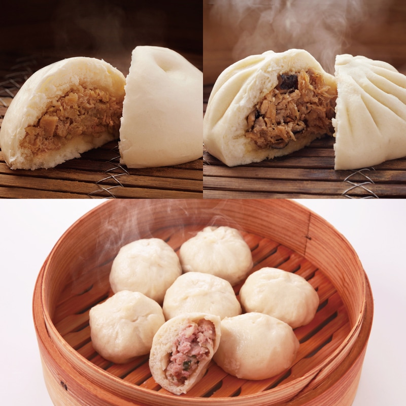 江戸清 冬ギフト 御歳暮 Aこだわりおまんじゅうセット<化粧箱なし>送料込み 豚包(とんぱお)2パック|ブタまん2個|プレミアム肉まん1個