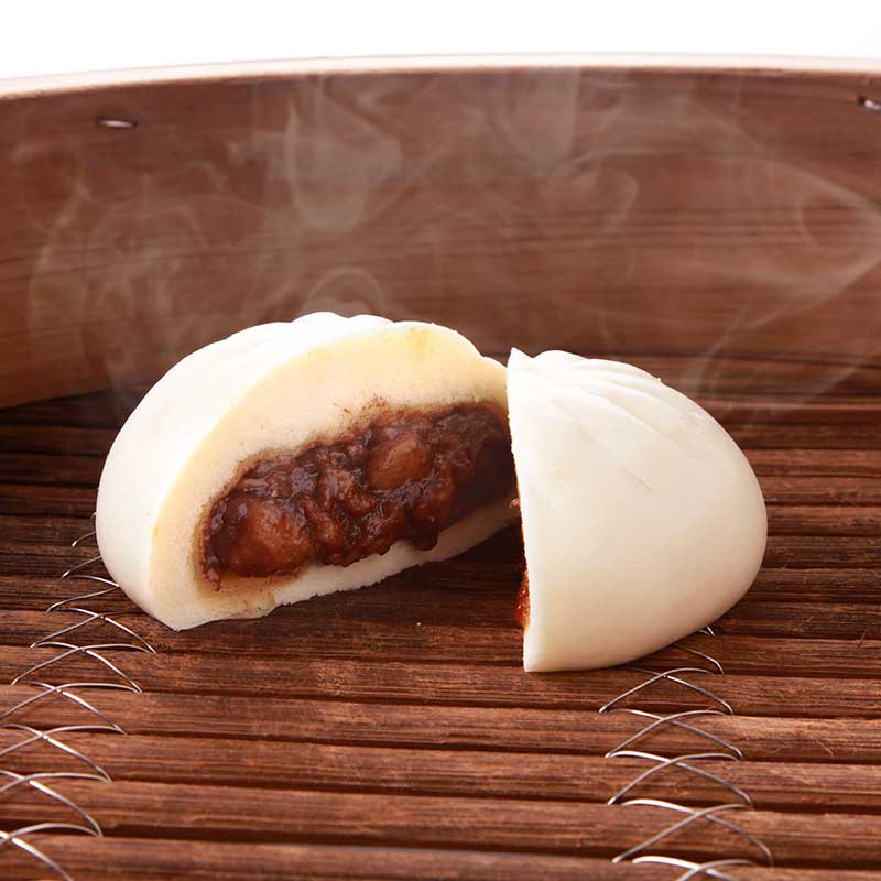 【季節限定】肉屋のトンテキまん 四日市名物「とんてき」に中華風の味付けを加えてお饅頭にしました