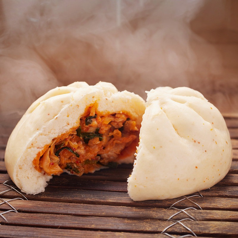 【季節限定】旨辛豚キムチまん 辛みと旨味が楽しめる夏にピッタリなお饅頭