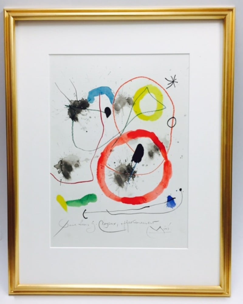 版画　ミロ(2) ミロ「友に贈る幾ばくかの花々」より