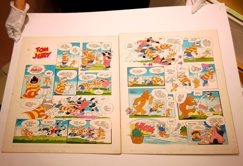 トムとジェリー」水彩画・カルトゥーン原画