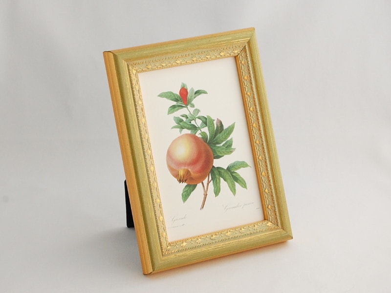ひまわり　ザクロ　額　絵画 ざくろの絵,ザクロの絵 繁栄を呼ぶざくろの絵ミニ額,ルドゥーテ
