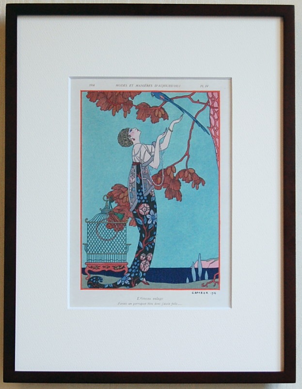 【版画】ジュルジュ バルビエ 「Sheherazade」千夜一夜物語【額入り】 版画】ジュルジュ バルビエ 「Sheherazade」千夜一夜物語【額