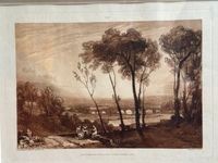 J.M.W.ターナー《Liber Studiorum》より「中景にかかる橋」1808年 原本