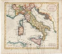 イタリア地図 1795年 原本