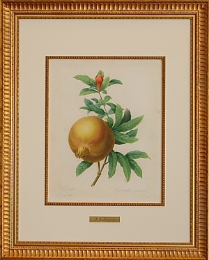 油絵(ザクロ) ザクロの絵画 オリジナルアート 小さなインパスト油絵 フルーツ