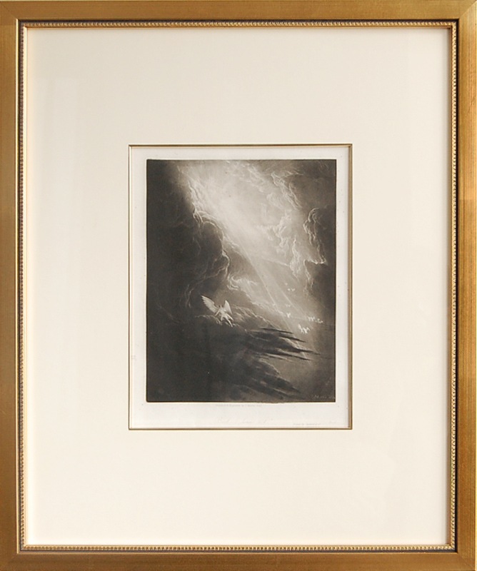 ミルトン「失楽園」よりマーティン 「天国の門に達するサタン」1824年原本