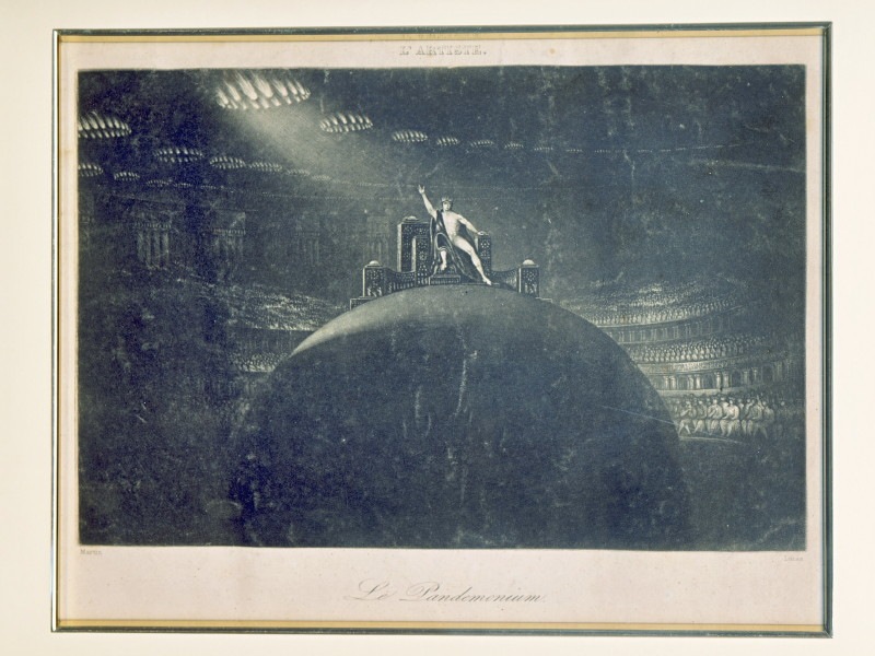 ミルトン「失楽園」より「王位に就くサタン」1824年原本