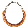 [ziio] MISTINGUETT NECKLACE ( ORANGE )