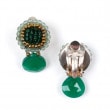 [ziio] GOIABA BOTTONE EARRING ( GREEN )