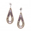 [ziio] DEE PIERCED EARRINGS ( VIOLET )