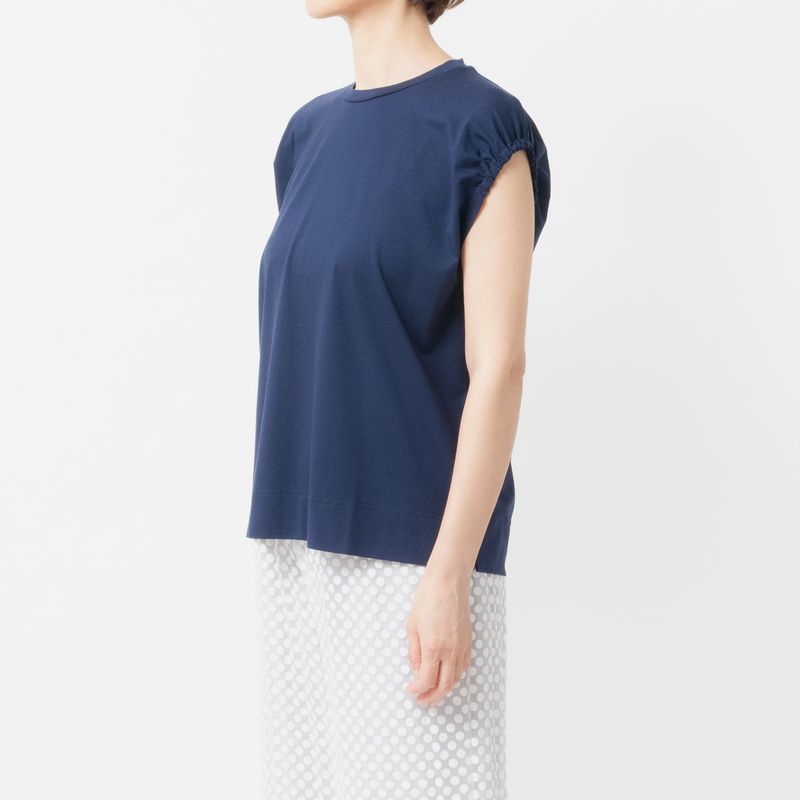 [le ciel de HARRISS] Gathered French Sleeve T-Shirt