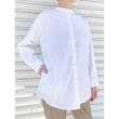 [Harriss] Band-collar long shirt_Off white(02)