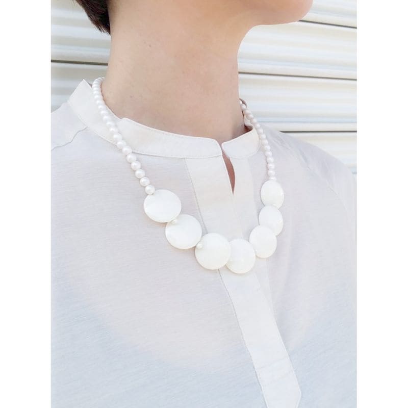 [Harriss] Resin pearl necklace