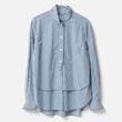 [Harriss] Gathered ruffle shirt