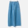 [le ciel de HARRISS] Twisted seam wide denim_Sax blue(52)