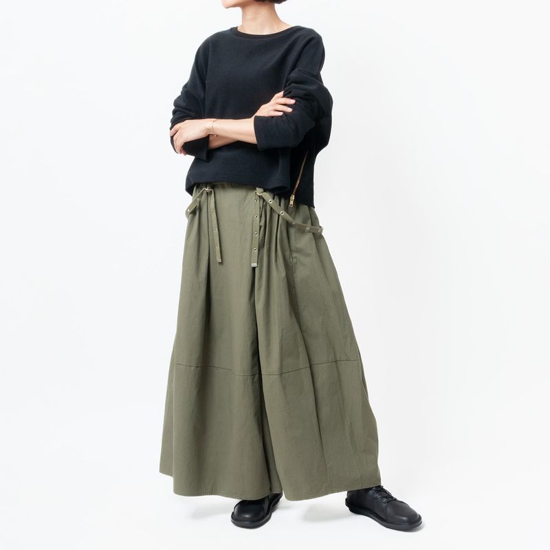[RaPPELER] Suspender pants_khaki(32)