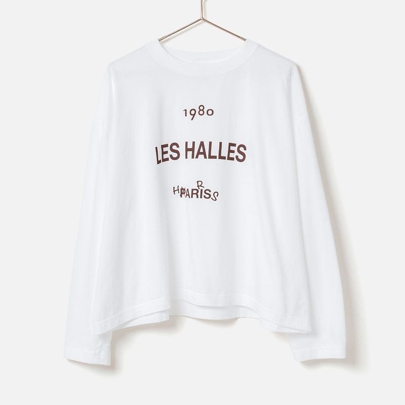 [le ciel de HARRISS] Cut-off Long-sleeved T-shirt_Brown(70)