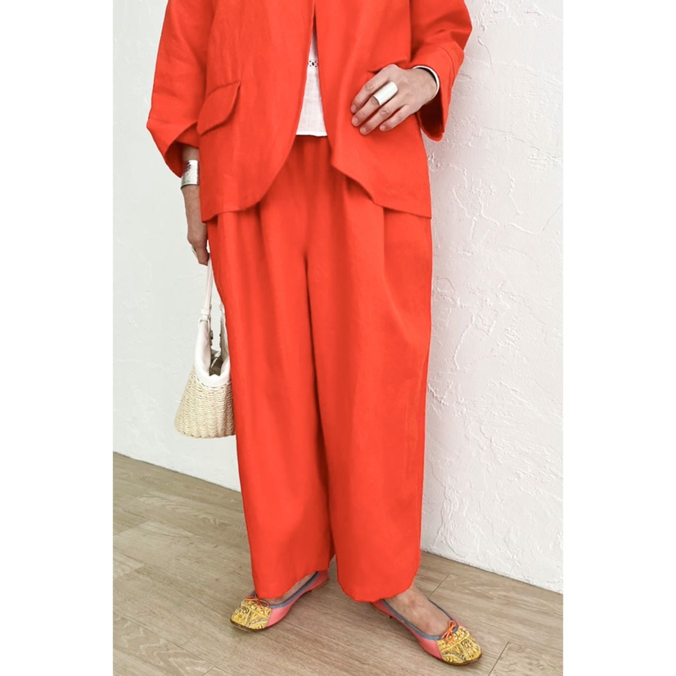 【美品】　エイココンドウ　イークラット　バルーンワイドパンツ　42サイズ Harriss × Keiko Okamoto] Balloon Silhouette Pants_Bordeaux(20