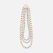 [Harriss �� Keiko Okamoto] Cotton Pearl 3-strand Necklace