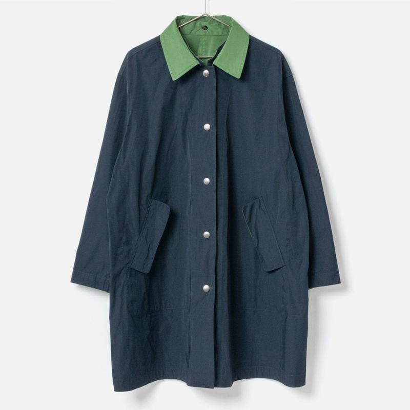 [le ciel de HARRISS] Reversible & Detachable Collar Coat_Navy blue(50)