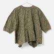 [RaPPELER] Ripple Cross Asymmetrical Blouse_khaki(32)