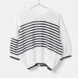 [RaPPELER] 2way Striped Knit_Black(80)
