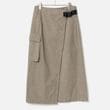 [RaPPELER] Sulfurized Damaged Washed Skirt_Beige(61)