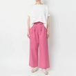 [Harriss] Compact cotton twill semi-wide pants