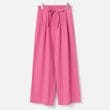 [Harriss] Compact cotton twill semi-wide pants