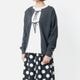[Harriss] Cotton Cashmere 2WAY Ribbon Cardigan_Charcoal gray(81)