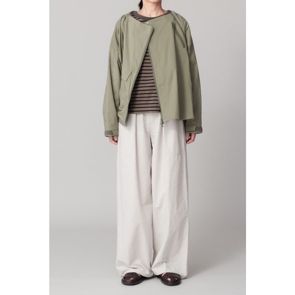 [RaPPELER] One-Tuck Wide-Leg Pants_Off white(02)