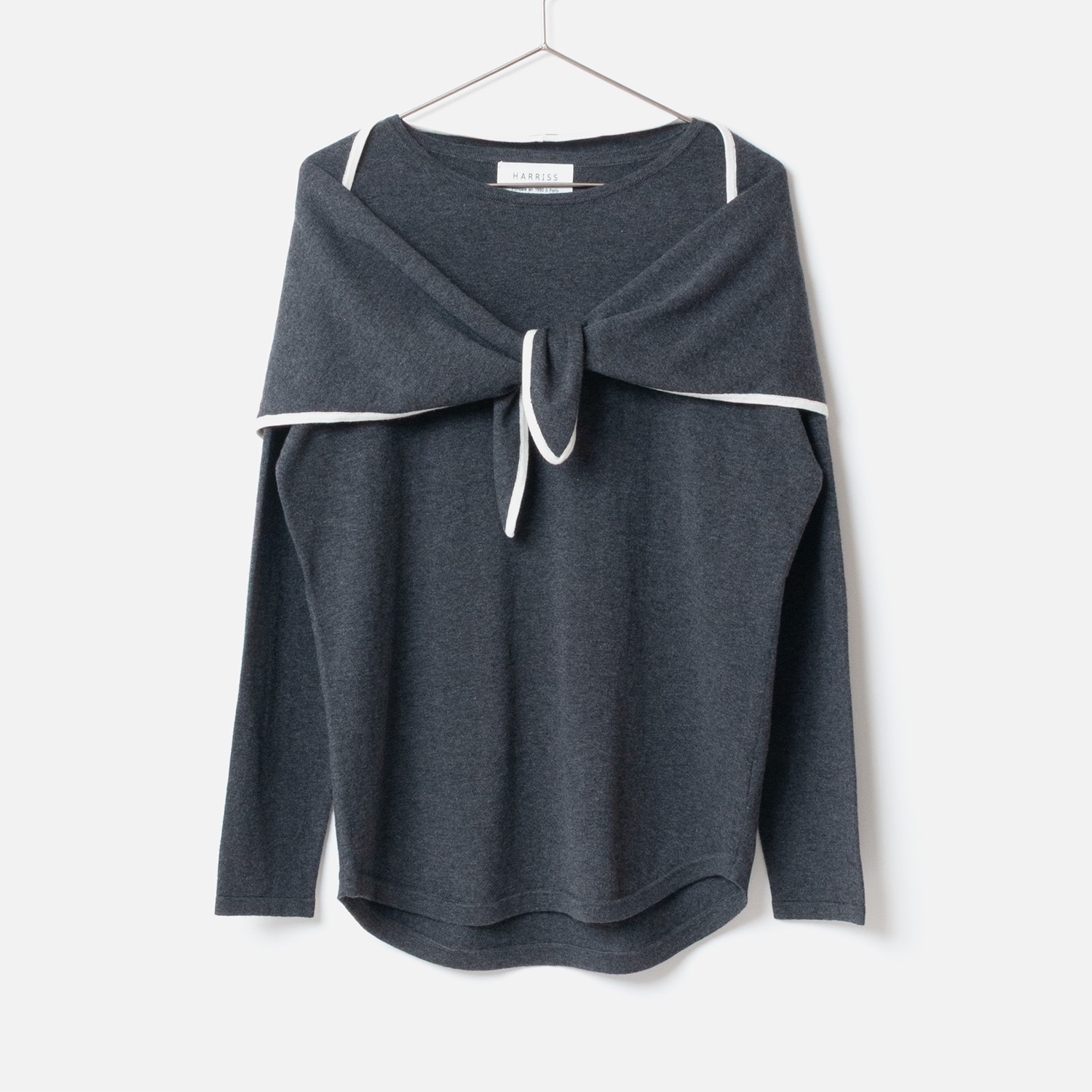 [Harriss] Cotton Cashmere Scarf and Pullover