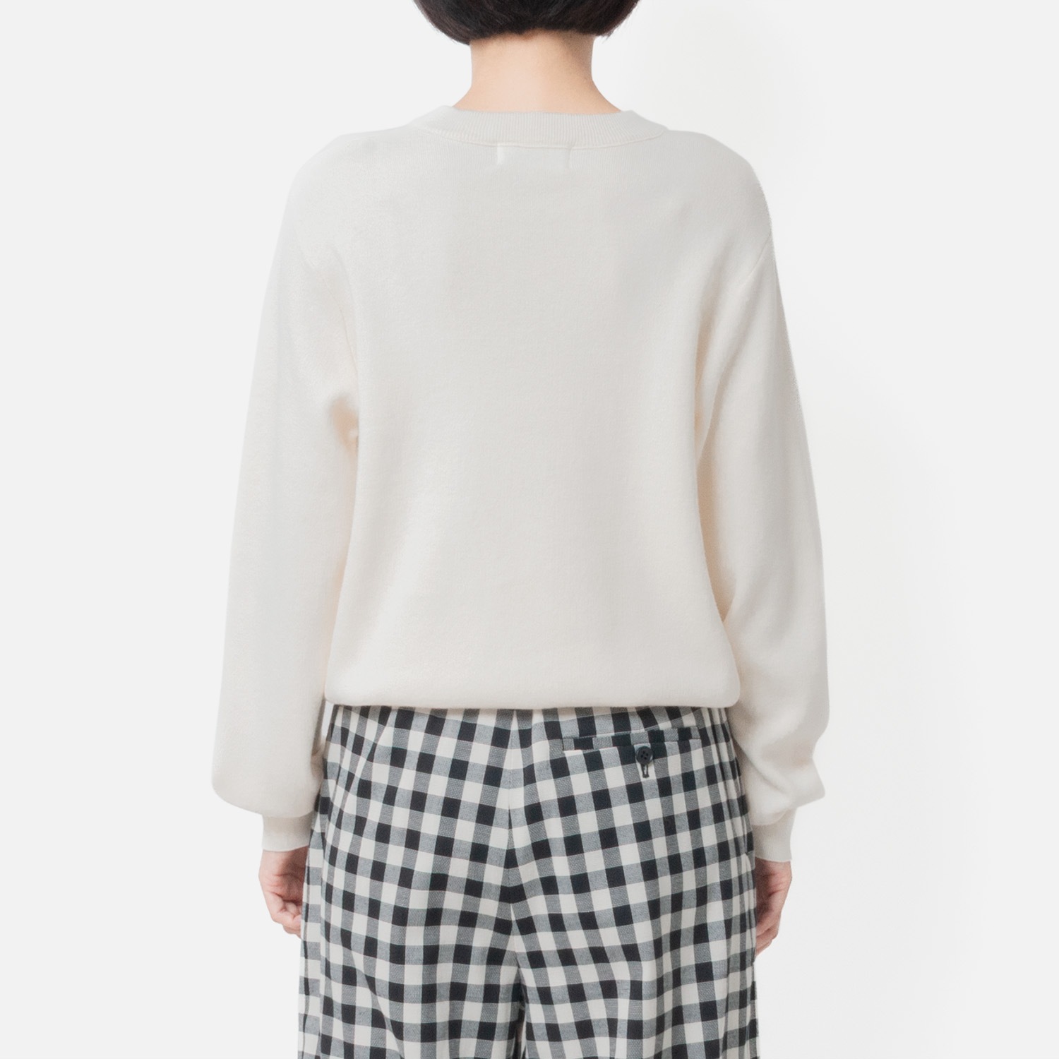 [Harriss] Cotton Cashmere Knit Sweatshirt