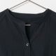 [Harriss] Irregular Hem Band Collar Blouse_Black(80)
