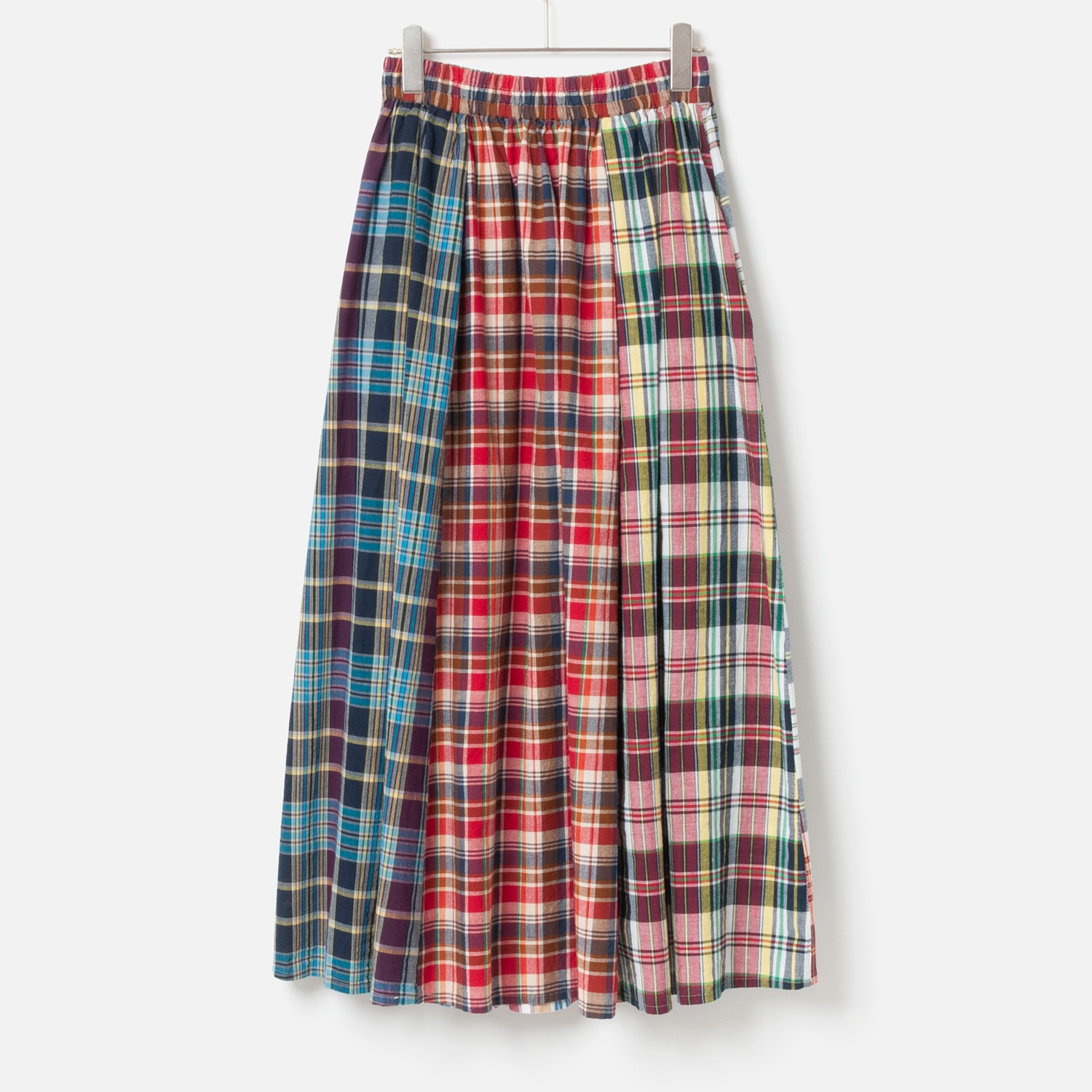 [le ciel de HARRISS] Crazy Check Flared Skirt_Madras Check(00)