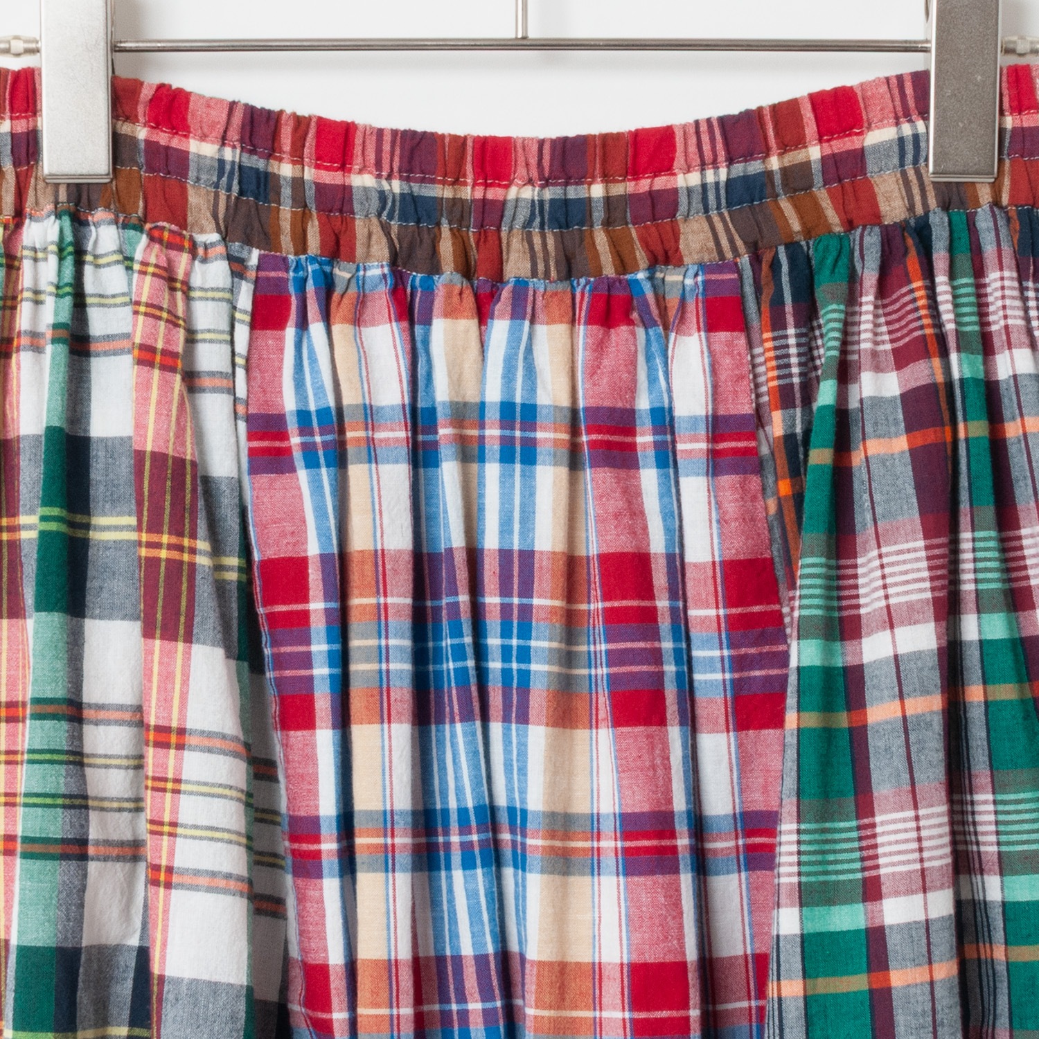 [le ciel de HARRISS] Crazy Check Flared Skirt_Madras Check(00)