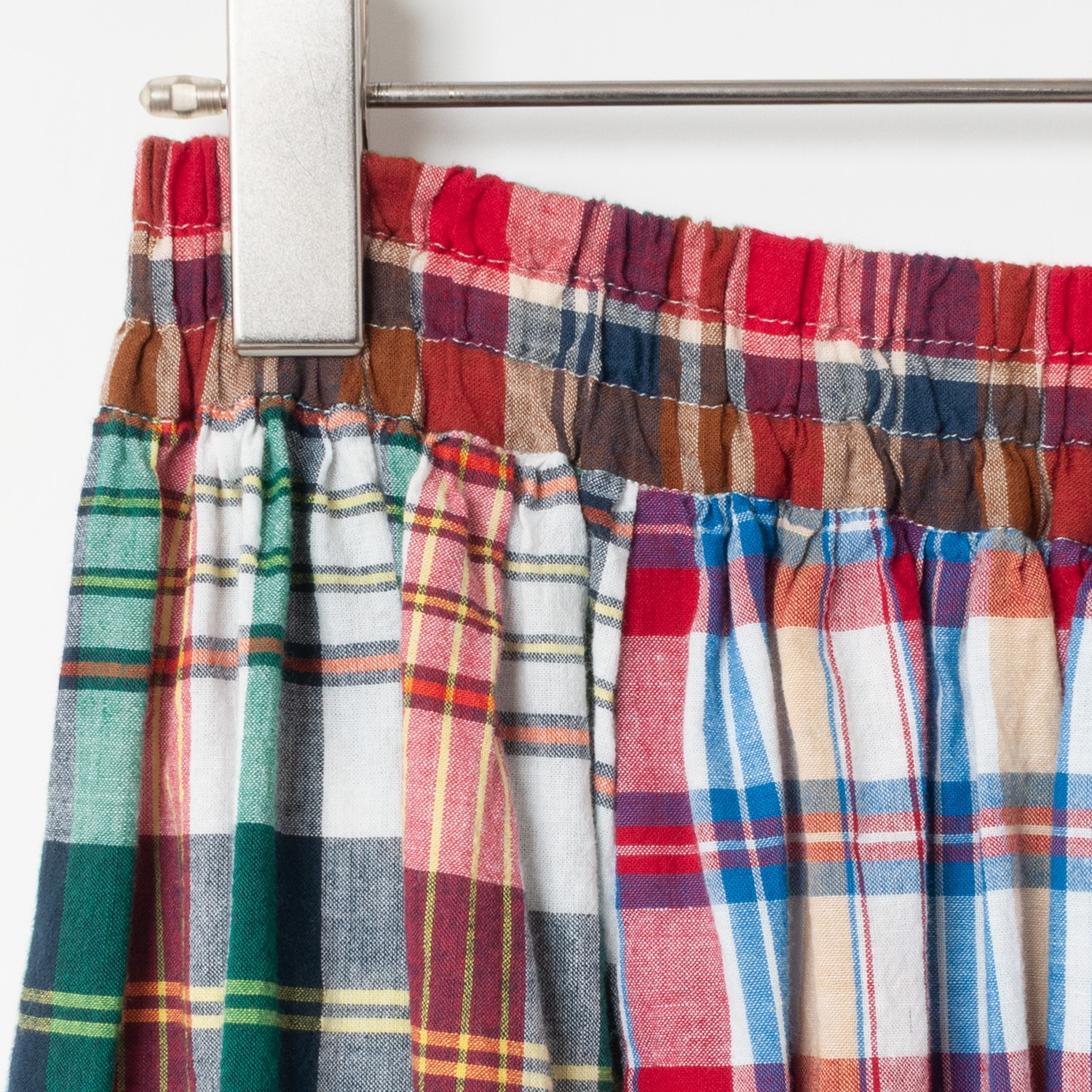 [le ciel de HARRISS] Crazy Check Flared Skirt_Madras Check(00)